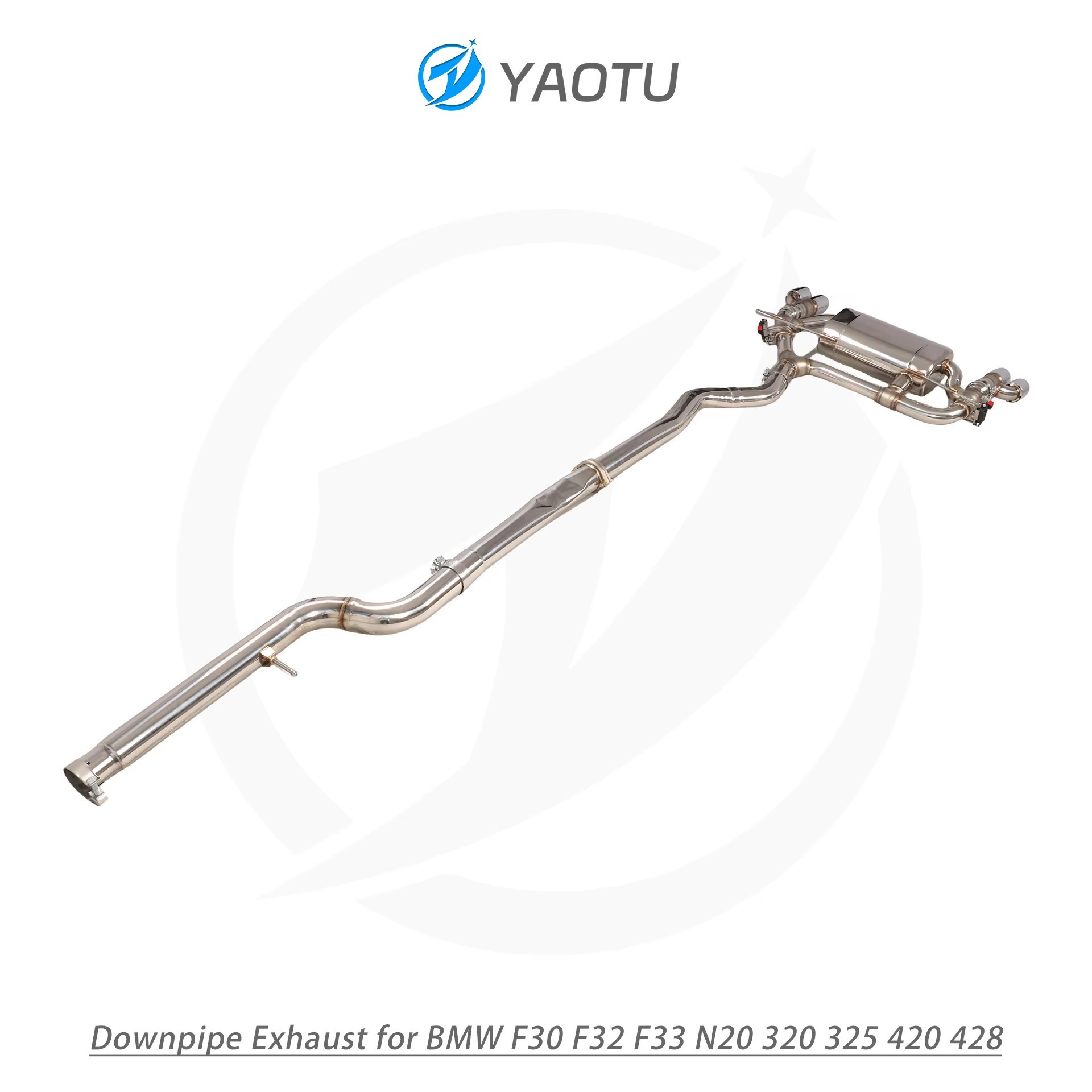 Suitable for BMW F32/F33 N55 335I 435I stainless steel exhaust system with valve