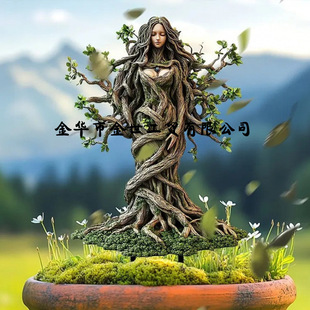 Cross-Border New Charming Forest Garden Stakes Indoor and Outdoor Acrylic Flat Potted Plants and Courtyard Decoration Inserts