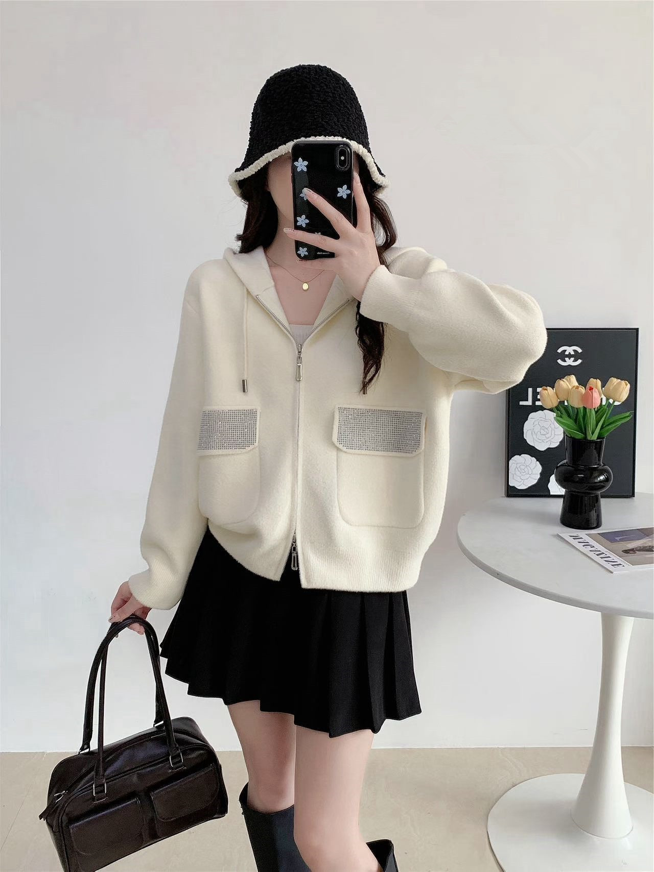 autumn hoody with zipper