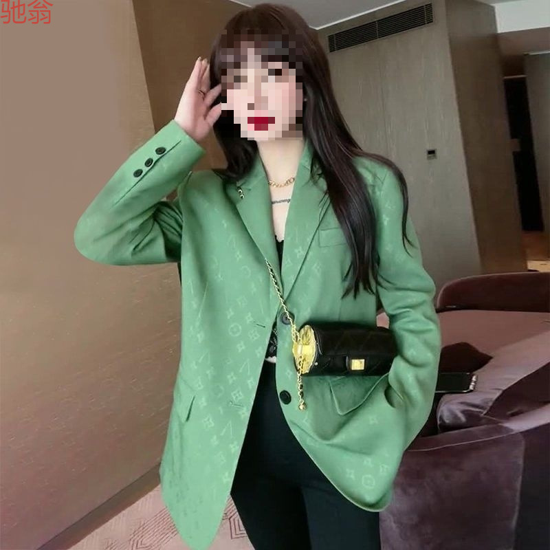 Y9Z Small Casual Elegant Suit Jacket Women's Spring and Autumn New High-end Sense Fried Street oversize Suit