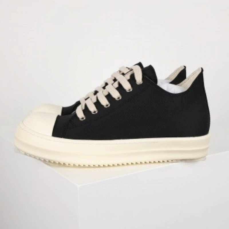 Низкие кеды Rick Owens, полная серия — кожа, холст и сатин