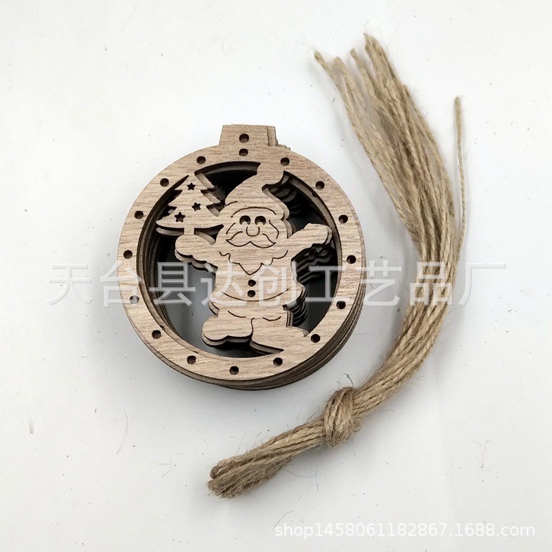 11款桐木板圣诞-圣诞老人*70*64mm