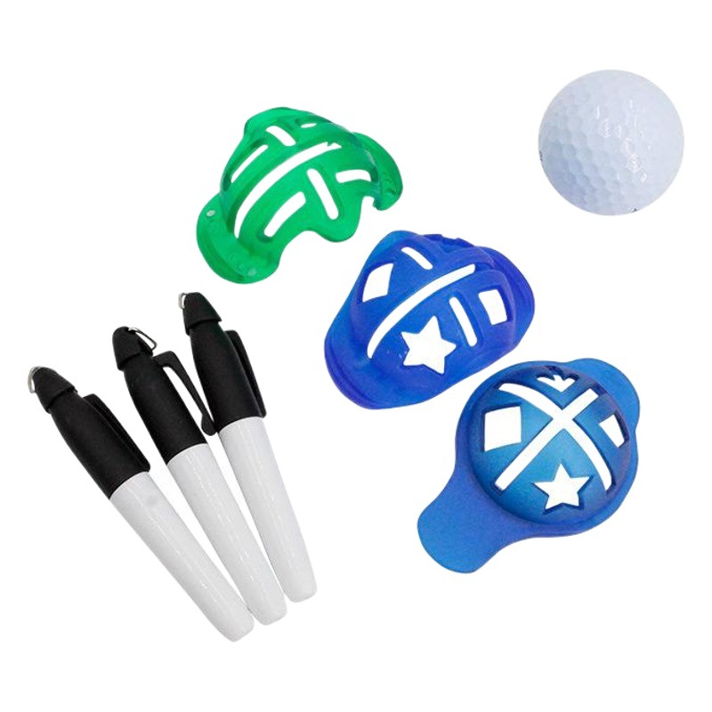 Juego de Marcador de Pelotas de Golf de Plástico con Lápiz Marcador para Golf