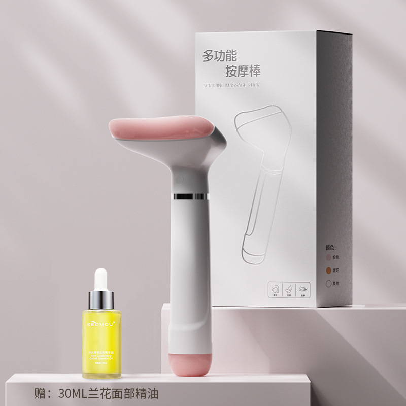 Tabla de masaje facial reafirmante y lifting, instrumento de belleza, masaje manual de meridianos, masaje corporal completo de espalda, piernas y cuello, palo de raspado y relajación muscular