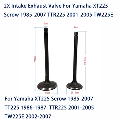 Xt225 Motorcycle Parts Valve Valves and components