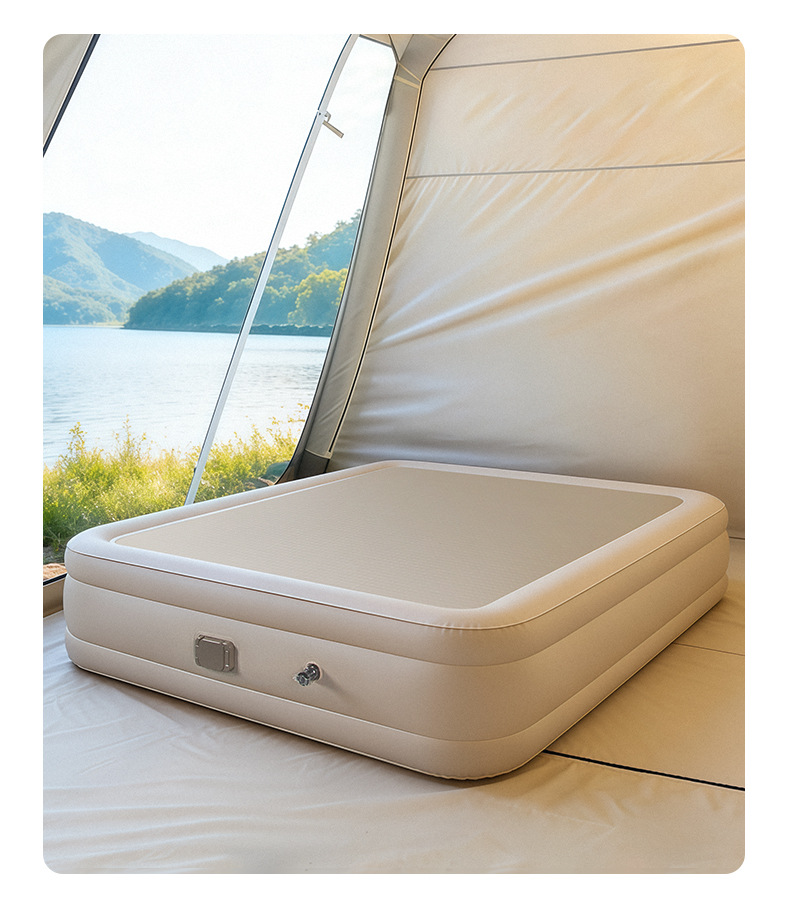 New Automatic Inflatable Cloud Bed Outdoor Brushed Fabric Inflatable Mattress Tent Camping Home Use Spring Outing Inflatable Mat