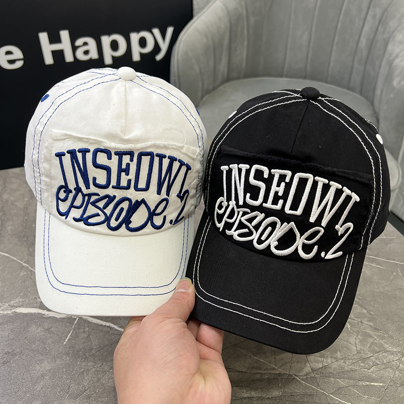 Primavera y verano sombreros de béisbol para niños, sombreros delgados para niños y niñas, moda coreana hip-hop bordada, marcas de moda callejera