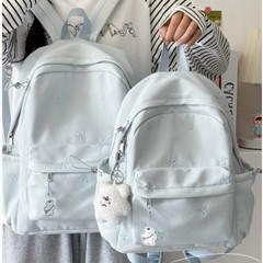 日本インスタイルの女の子、中学生、高校生向けの小さな新鮮なカジュアルバックパック、スクールバッグ、旅行用の軽量の小さなバックパック