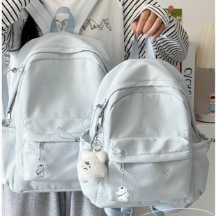Japanese-Style Ins Fresh Casual Backpack for Girls, Middle and High School Students, Student Schoolbag, Travel Lightweight Small Backpack