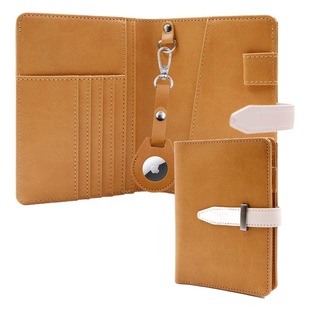 Cross-Border explosion-proof anti-theft brush AirTag passport holder travel ID holder RFID passport ID holder PU passport holder