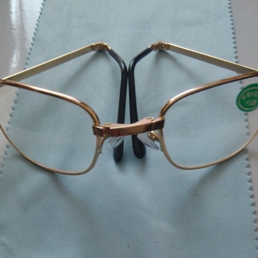 Factory wholesale metal frame glass lens crystal crystal old flower mirror running rivers and lakes old people folding glasses