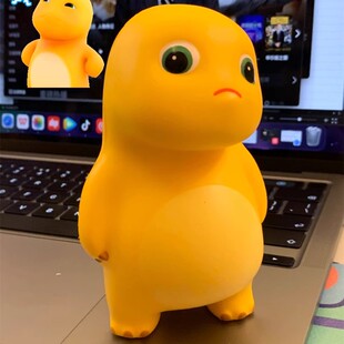 Pu Decompression Q-Bomb Milk Dragon Internet Celebrity Tilted Head Dragon Squishy Mini Toy Stress Relief Artifact Slow Rebound Silicone Doll