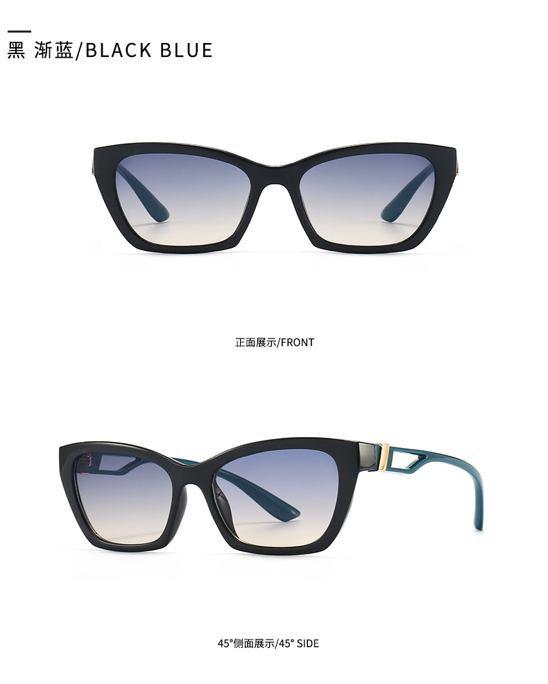 Hollow Temple Modern Charm Trend Fashion Sunglasses Female display picture 6