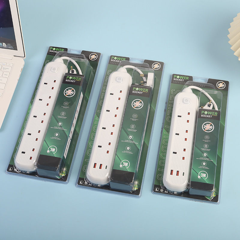 Seguridad doméstica enchufe protector de seguridad eléctrica doméstica tarjeta de succión de doble arma 4 12 agujeros carcasa blanca