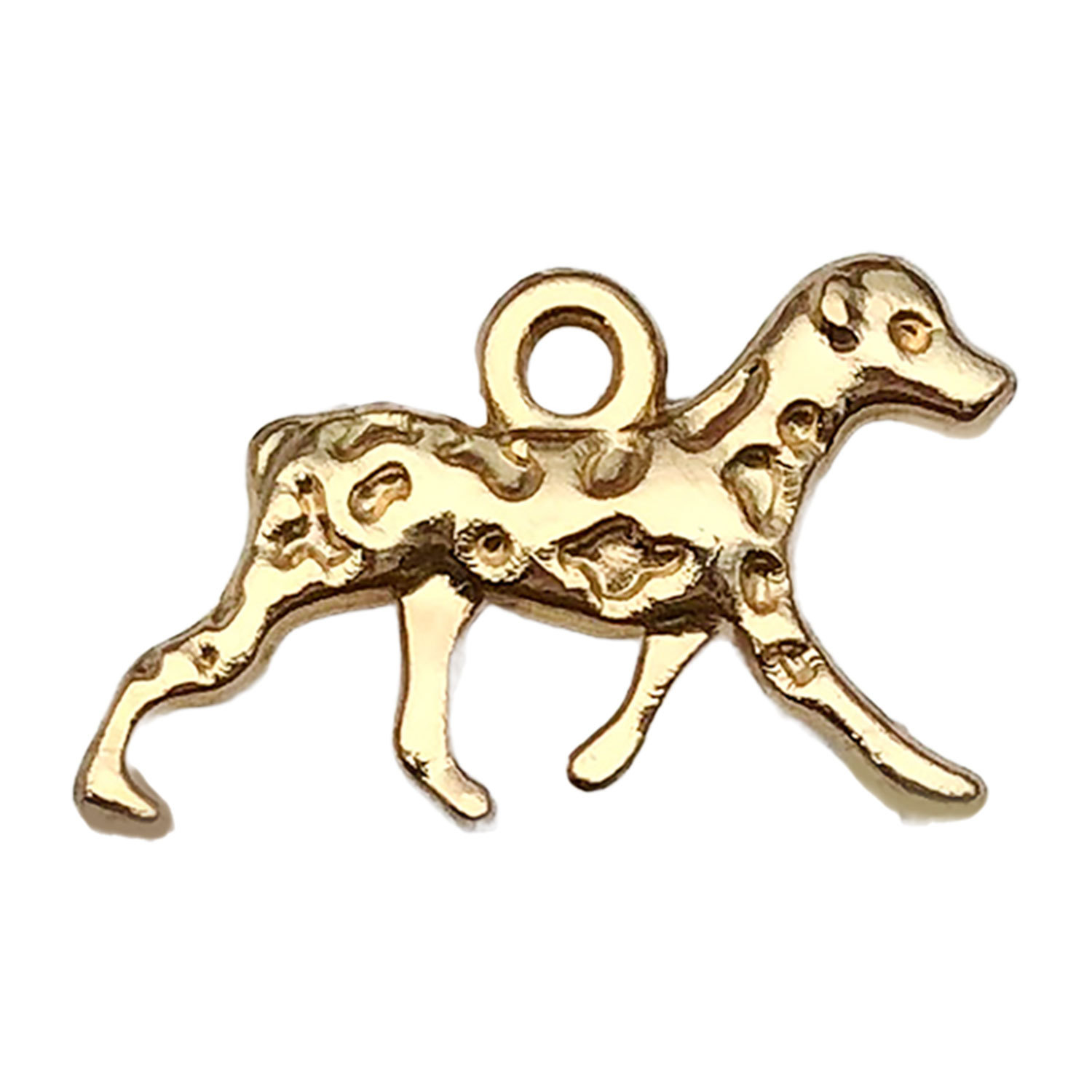 20528-KC 금 아연 합금 점박이 걷는 개 13x23mm-1.3g