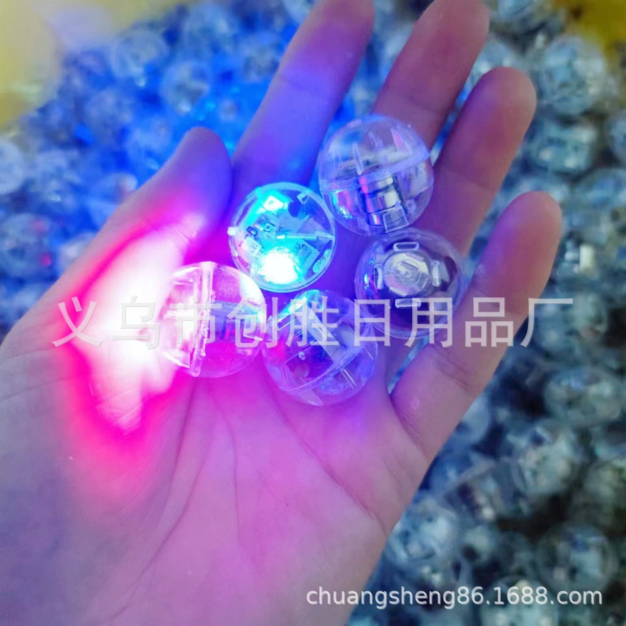 Красно-синий вибрирующий светодиодный шарик, светящаяся электронная игрушка, вибрирующий светоизлучающий фонарик, аксессуары для светоизлучающих вибрирующих элементов