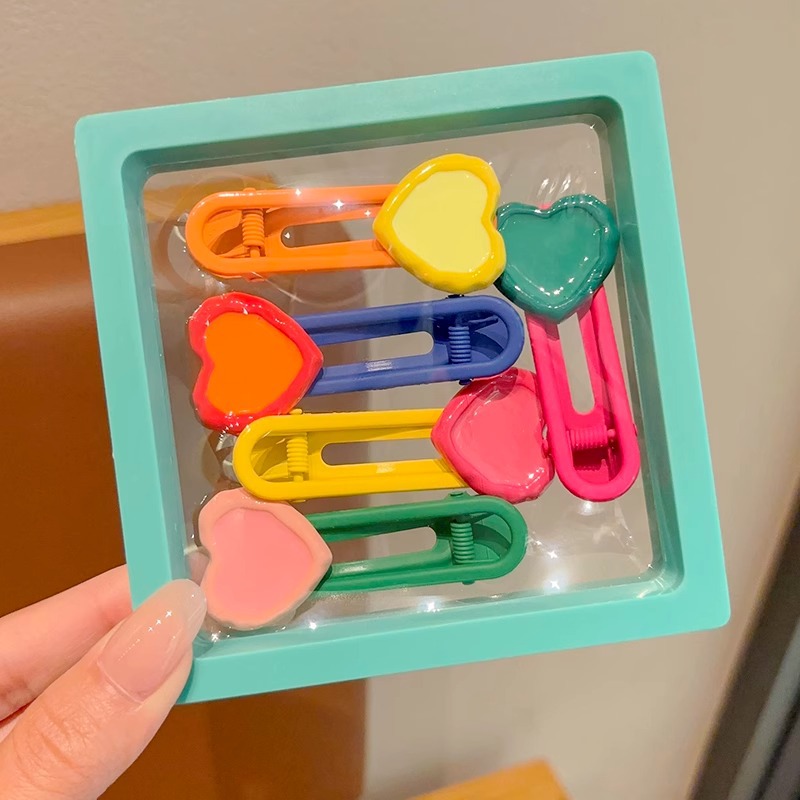 La dopamina color horquilla para niños niñas bebé lindo pelo roto flequillo clip frente clip lateral tocado