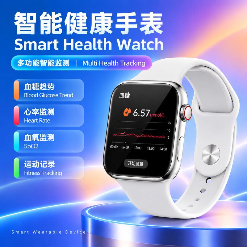 Source factory large-screen smart wearable watch with multiple monitoring functions including blood sugar, blood pressure, and heart rate, suitable for elderly health monitoring Source factory large-screen smart wearable watch with multiple monitoring functions including blood sugar, blood pressure, and heart rate, suitable for elderly health monitoring