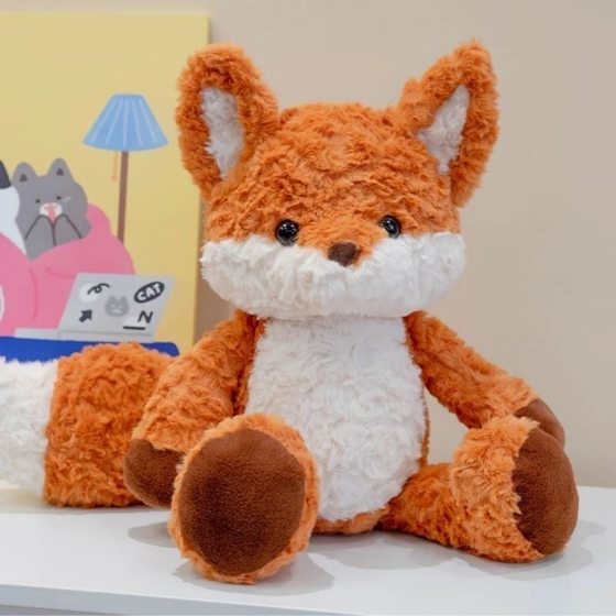 Shake the sound of the same running little fox doll cute doll girl sleeping pillow doll plush toy gift