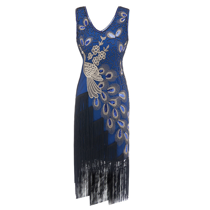 fashionable retro evening dress