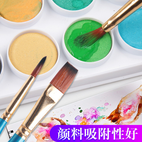 Nylon water chalk acrylic brush watercolor painting pen oil brush 3/6/10 red rod blue rod hook pen