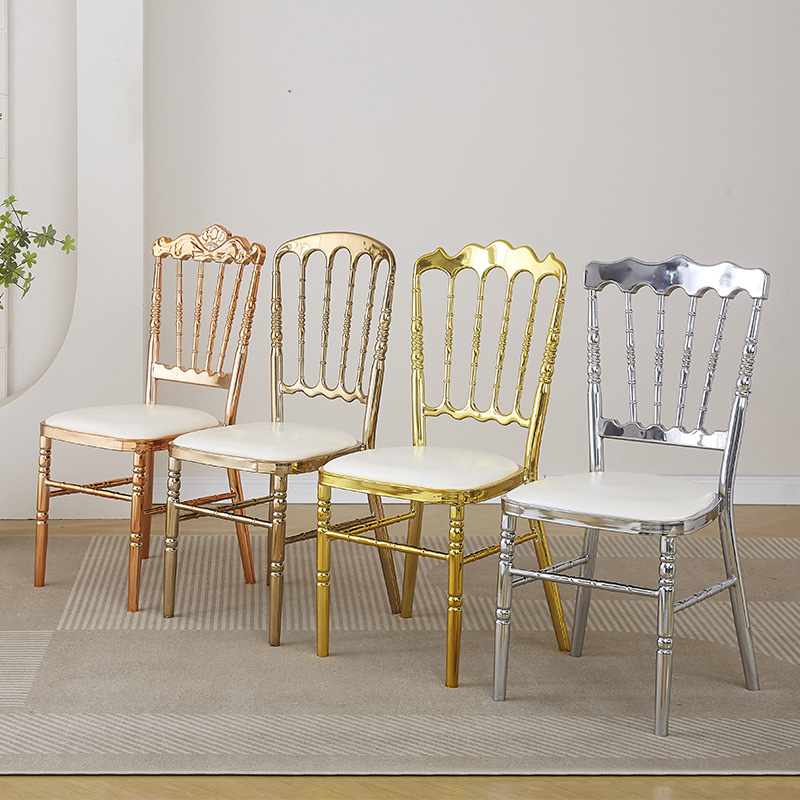 竹节椅宴会椅拿破仑古堡婚庆礼椅 酒店宴会餐椅户外草地婚礼椅子