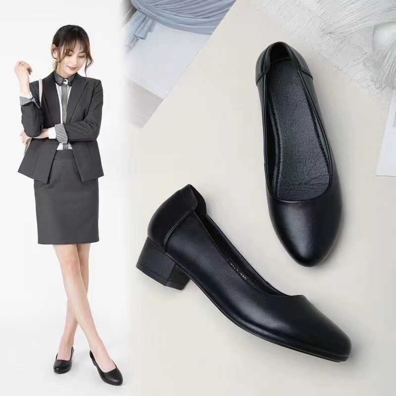 2026 verano nuevos zapatos de trabajo no se cansen pies silenciosos zapatos de una sola azafata cómoda con suela suave zapatos de tacones altos profesionales para mujeres
