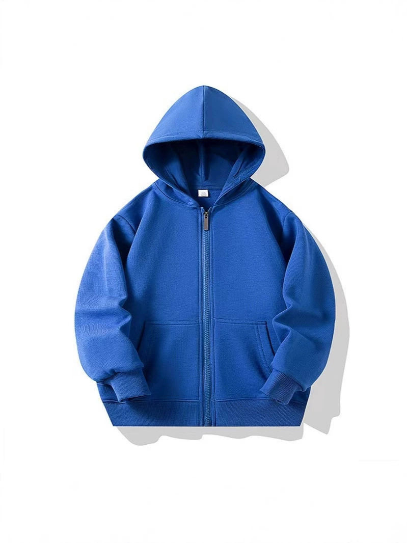 Демисезонная детская кофта на молнии с капюшоном, толстовка oversize, одежда для детей