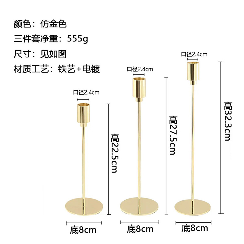 Transfronterizo amazonas candelabros metal forjado mayorista candelabros adornos de casa sala de estar artesanías boda estilo europeo
