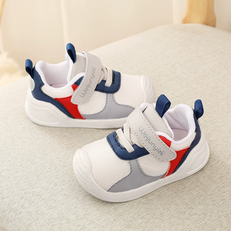 Детская обувь для малышей, функциональная обувь, весенне-осенняя детская обувь, мягкая подошва, нескользящая, дышащая, противоударная обувь для мальчиков и девочек.