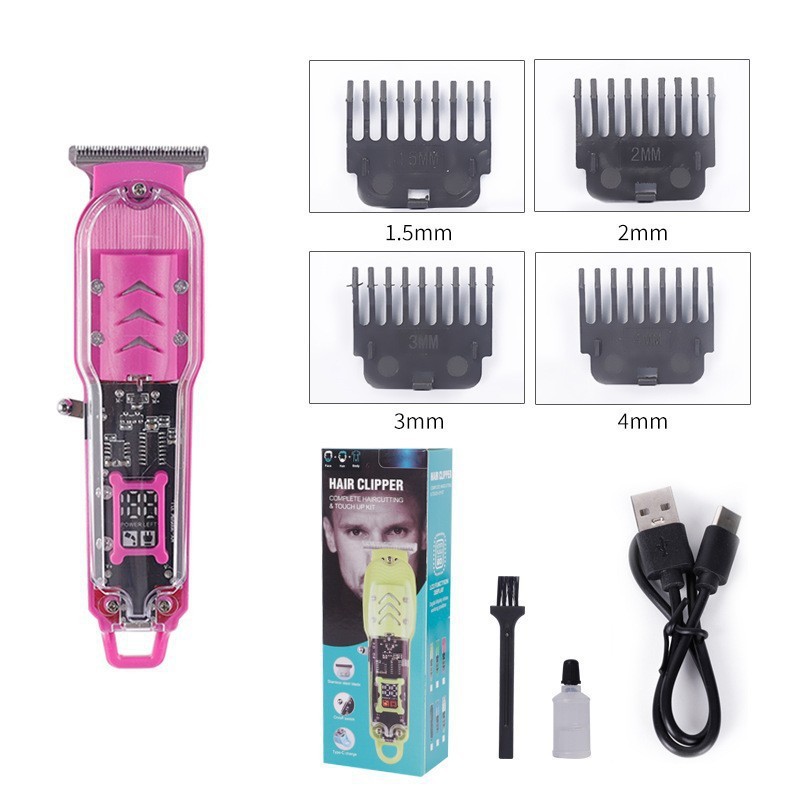 Transfronterizo T9 cortador de pelo eléctrico empujador cabeza de afeitar artefacto cabeza de aceite esculpida barbería cuchilla de afeitar eléctrica empujador al por mayor