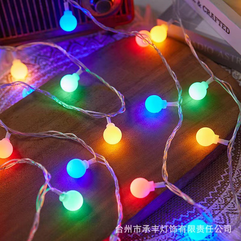 スターライト LED 小さなカラフルなライトストリングソーラー屋外キャンプ雰囲気ライトクリスマス屋台装飾点滅ストリングライト