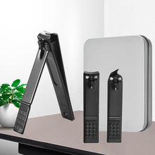 现货批发黑色指甲钳3件套 修甲美甲工具 指甲钳单个装