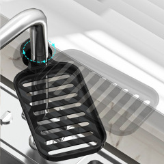 廚房水龍頭置物架洗碗洗菜池水槽用品家用瀝水籃多功能收納架批發