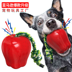 ペット用品メーカー卸売り会社が新たに爆発したアマゾンの発声歯磨きリンゴ犬歯ブラシ犬玩具