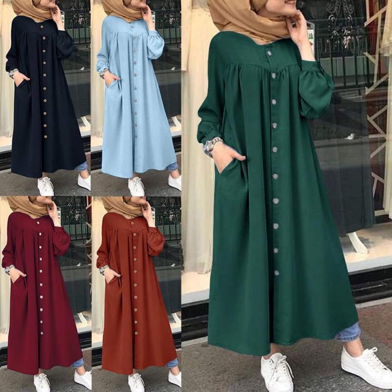 Big Sale Export Wholesale Women's Long-Sleeved Dress Plus Size Women's Casual Elegant Stand-Up Collar Clothes Splicing Dress