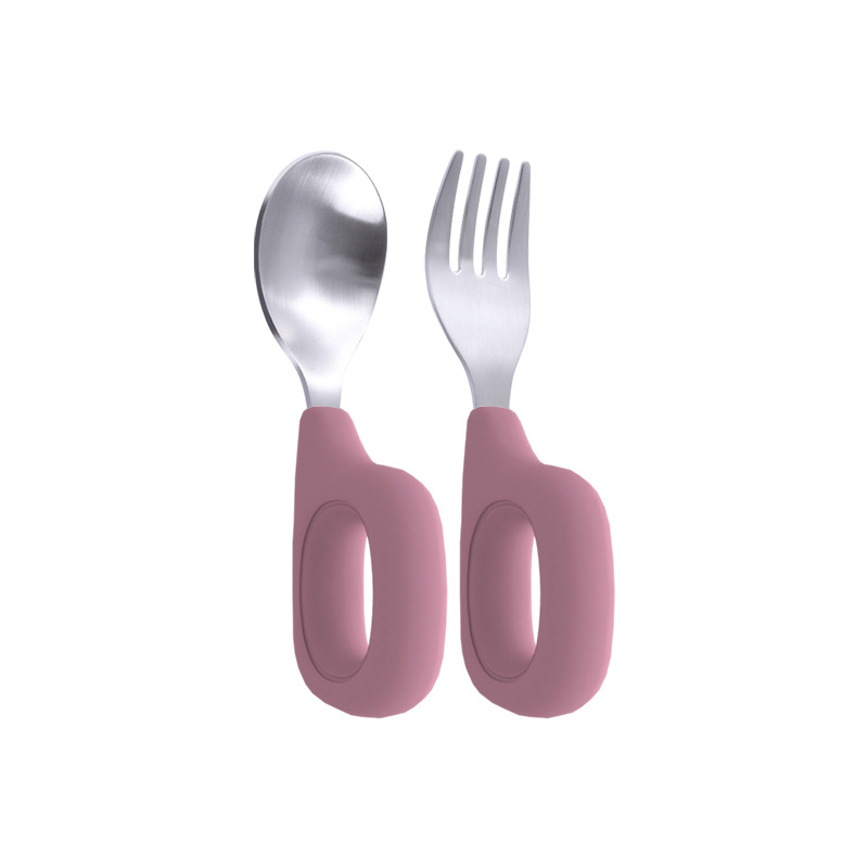 Venta directa de fábrica, vajilla infantil de silicona y acero inoxidable, juego de vajilla creativo de acero inoxidable, tazón de silicona infantil.