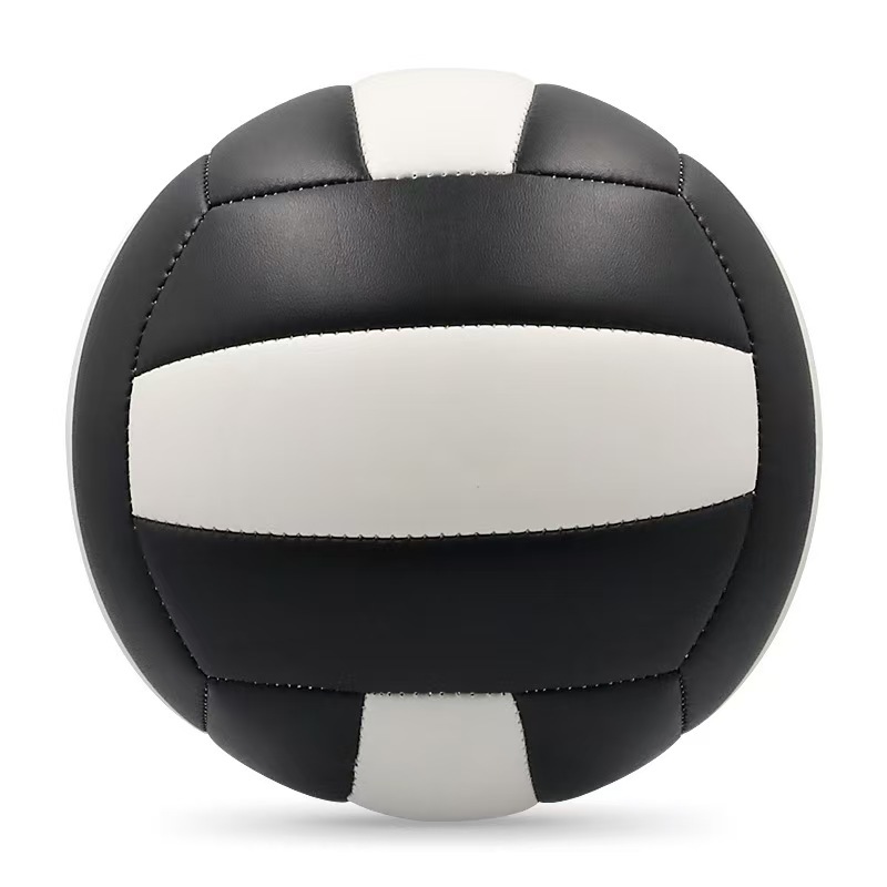 Black and white volleyball + accessories three-piece set