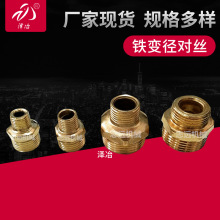 厂家供应铁变径对丝 水泵接头直通接头  内螺纹液压 不锈钢接接头