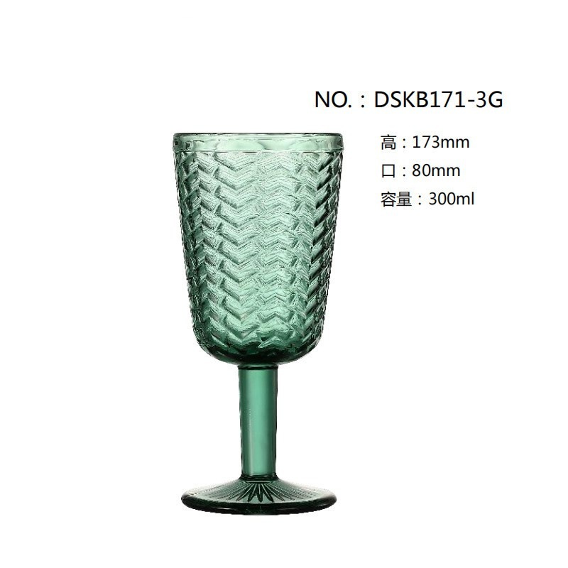 Taza de vidrio de color brillante taza de whisky de geometría de hielo taza de jugo taza de vino taza de flores taza de color set al por mayor