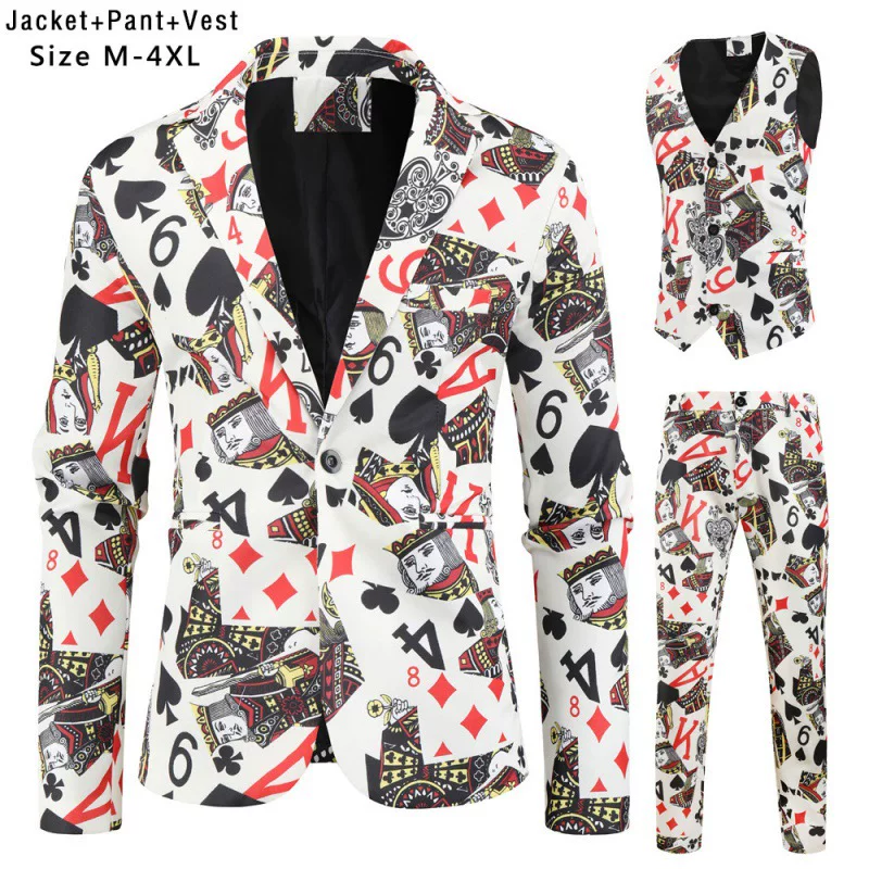 Autumn trend set for leisure, suit, jacket, 3 piece set, slim fit