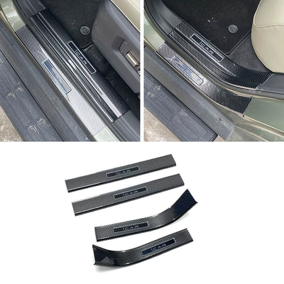 Suitable for 25 Chery ICAR Dekorativ pedal başlıqları - 4-pieces-of-outer-threshold-abs-carbon-fiber-texture-suitable-for-2025-chery-icar-v23