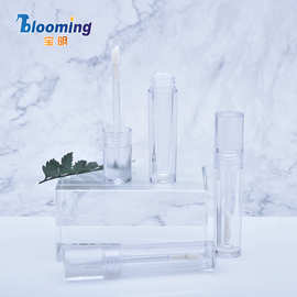 宝明工厂 新品圆形全透明唇釉管 提亮液 4ml 彩妆包材