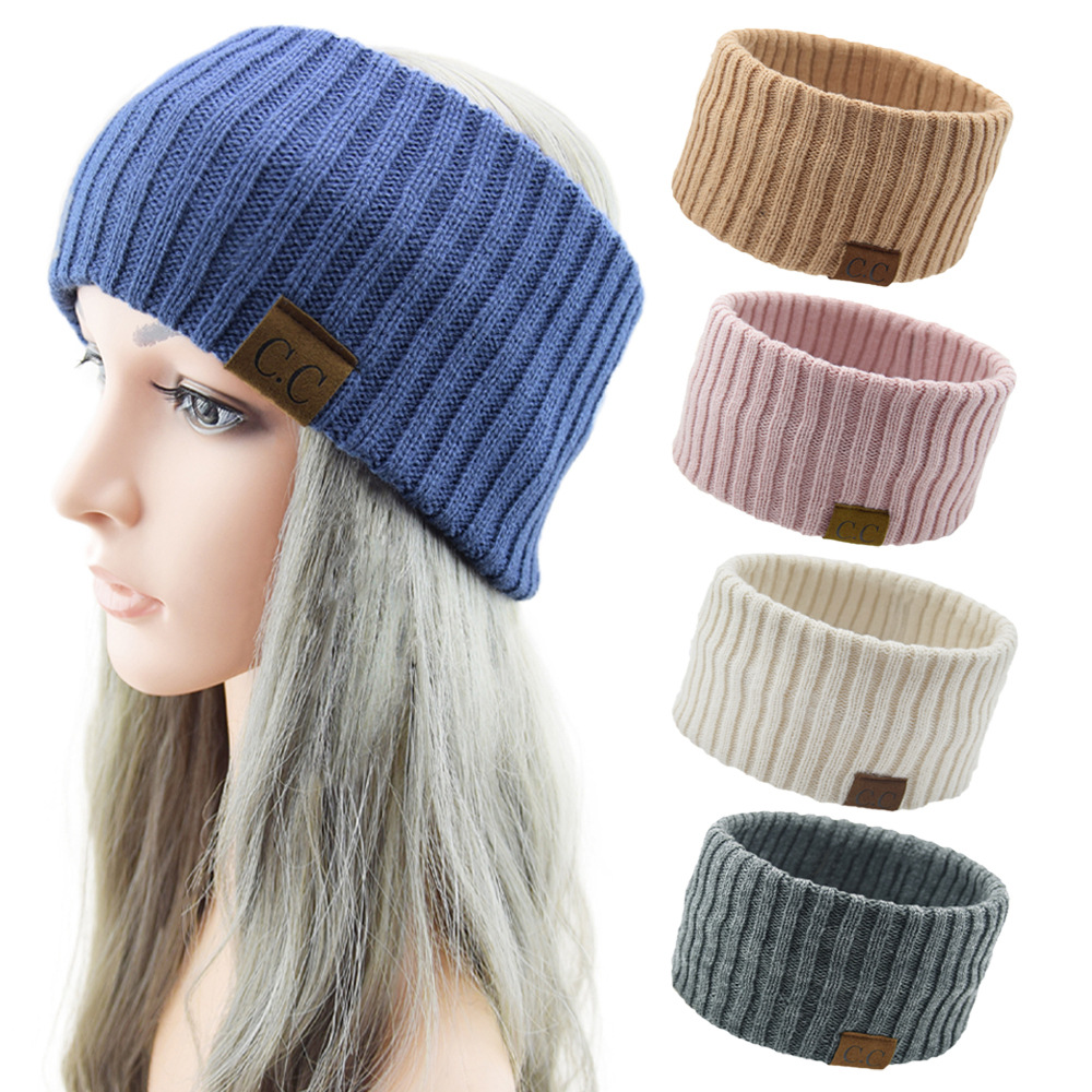 Knitted headband for face washing