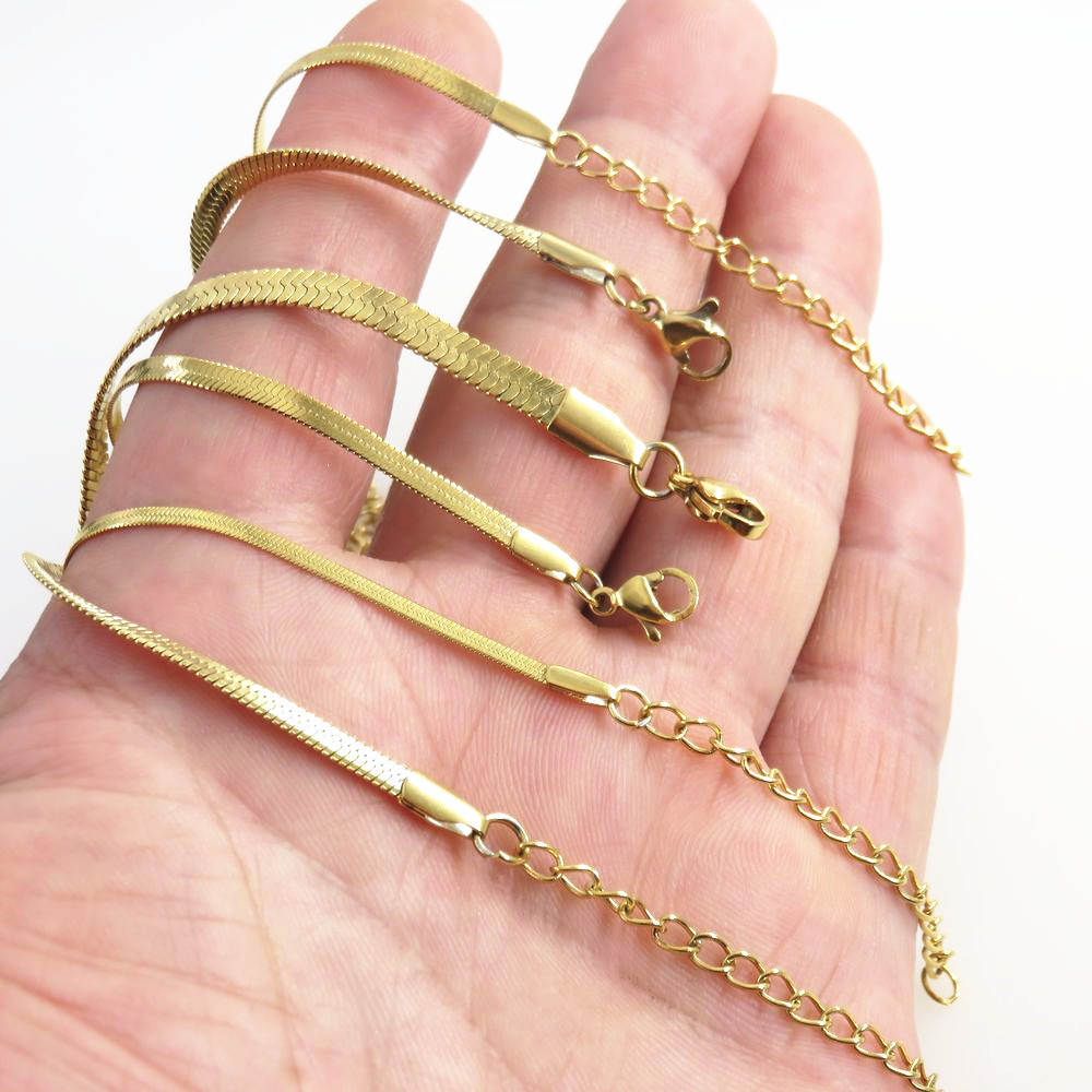 Simple Style Geometric Titanium Steel Plating Bracelets 1 Piece