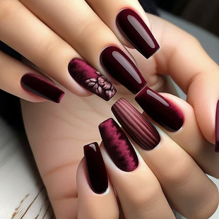 (Cross-border trading), nail stickers, removable fake nails for manicure, high-quality style, 24 pieces