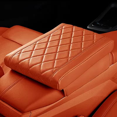 Foam Central Armrest Box Heightening – Armrest box pad - memory-foam-heightening-armrest-pad-chicha-orange