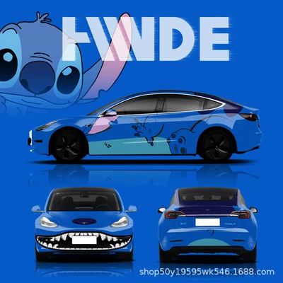 Auto Color Change Film Car Wrap, Car Design - stitch-series-car-customized-painted-film-place-an-order-and-consult-customer-service