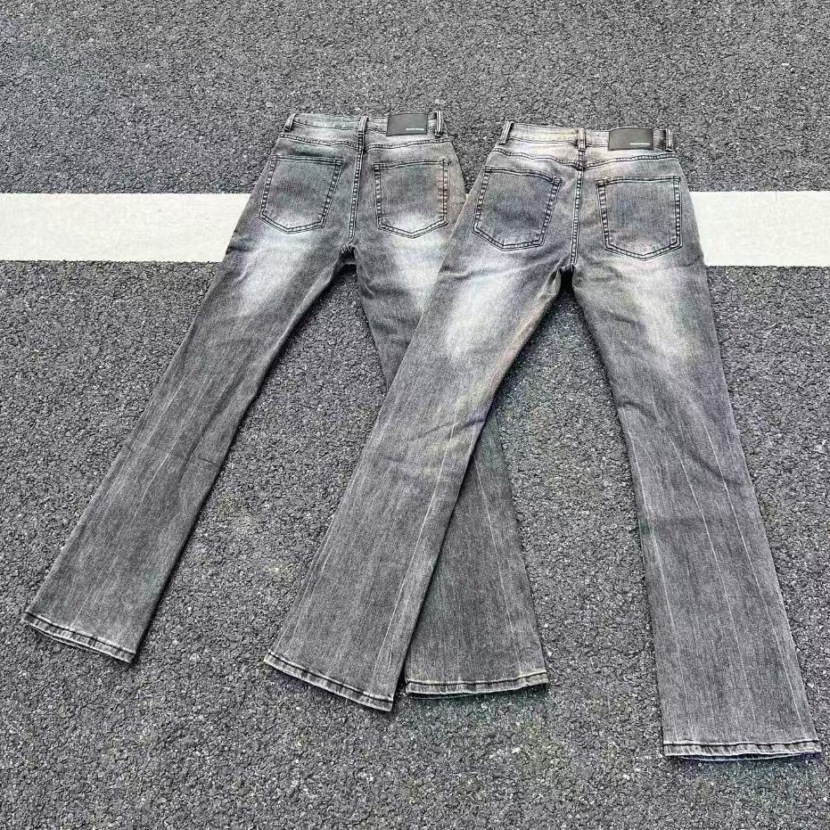 Men's Clothing Cleanfit Style 3D Whiskered Washed Curved Flare Jeans DC Black Denim 3.0 Version Stretch Slim Fit Men's Clothing_mkmklike.com