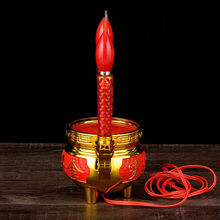 生日乔迁电蜡烛和电香电子香烛供佛香炉蜡烛一体祭拜祭祀祭祖供灯